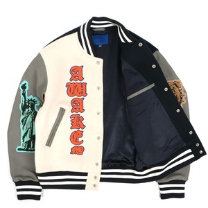 OEM Customize Varsity <b>Jacket</b> <b>Long</b> Sleeve Patch Chenille Embroidery Streetwear Letterman Varsity <b>Jacket</b> For <b>Men</b> - Product Image 1