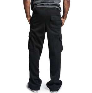 Pantalon cargo décontracté pour homme, pantalon de survêtement ample à cordon de serrage avec poches, pantalon de sport droit, jogging 100% coton, tailles S-4XL - Product Image 6