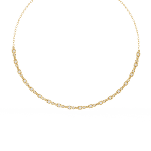 Hermoso Collar de Oro de 18K para Mujer con Diamantes Cultivados en Laboratorio - Product Image 4