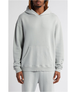 Sudadera con Capucha de Forro Polar de Poliéster/Algodón para Hombre, Informal de Invierno, Sólida, Personalizable con Estampado, Hombro Alto, Logotipo Personalizado de Alta Calidad - Product Image 6