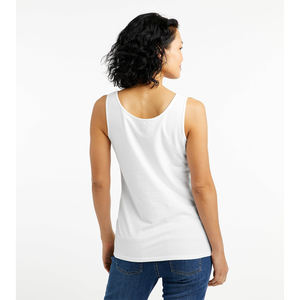 <b>Women's</b> Custom Logo High Quality Workout Crop Tank Top Yoga Clothes Sleeveless Crew Neck Plain Ladies Casual Ribbed Gym Wear - Product Image 4