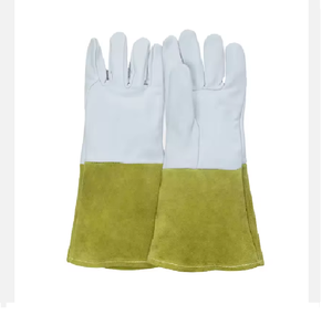 Manchette de sécurité Gants de soudage Tig Vendre des gants de travail Haute qualité en cuir de vachette protection thermique peau de chèvre argon sécurité - Product Image 1