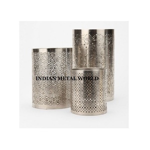 Portavelas votivo decorativo hecho a mano para mesa de boda, portavelas de gran tamaño de alta calidad a la venta - Product Image 2