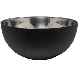 Luxury Metal Salad <b>Mixing</b> <b>Bowls</b> Modern Silver Fruit & Snack Serving Nordic Home Decor Decorative <b>Bowl</b> with Black - Product Image 1