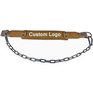 Cinturón de inmersión de cuero para levantamiento de pesas, la mejor oferta, cinturón de inmersión de levantamiento de pesas acolchado pesado para entrenamiento de gimnasia - Product Image 5