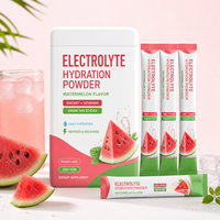 Poudres d'électrolytes pour l'hydratation en sachets |   Mélange pour boisson en bâtonnets saveur pastèque |   Soutien énergétique et vitaminique