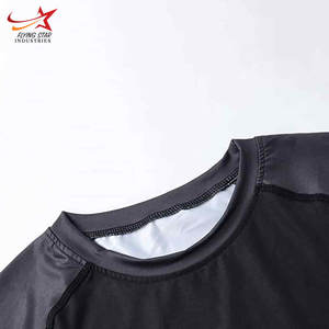 Camisetas de gimnasio para hombre personalizadas de alta calidad, camisetas de compresión con logotipos impresos sublimados de licra, camisetas de gimnasio Premium - Product Image 3