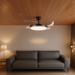 Ventilateur de plafond LED à température de couleur réglable 107 cm (noir) - Product Image 3