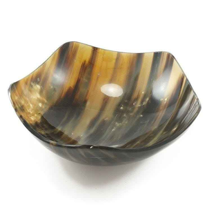 Tazón de Cuerno de Búfalo Ecológico Personalizado, Vajilla Clásica de Forma Ovalada para Fiestas y Cenas en Todos los Tamaños, Nuevo Diseño de Barkah Star - Product Image 1