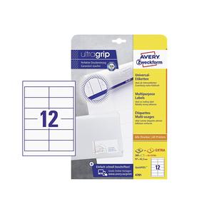 AVERY ZWECKFORM Etiquetas para Impresora Láser e Inyección de Tinta WS, 300 Piezas, 97x42.3mm Suministros para Impresoras - Product Image 1