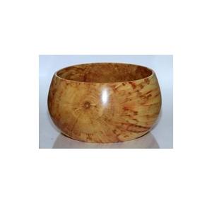 Bol de service en bois artisanal de qualité supérieure pour fruits, collations, salades et mariages, finition naturelle - Product Image 1