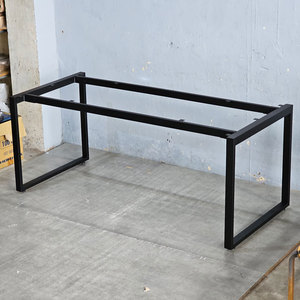 Patas de Escritorio Rectangulares de Metal de Estilo Industrial Minimalista, 180x80cm, Requiere Ensamblaje, para Mesas de Comedor de Hospital, Patas para Muebles - Product Image 3