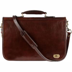 Nouveau 2025 sac de bureau en cuir véritable de qualité supérieure pour hommes sac en cuir d'affaires de haute qualité OEM sac en cuir avec logo personnalisé - Product Image 3