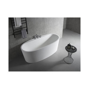 Venta al por mayor de mármol de lujo bañera Spa resina acrílica forma ovalada independiente para baño para el hogar Resort hoteles - Product Image 1