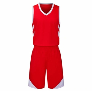 Ensemble de vêtements de basket-ball personnalisés en gros, respirant, séchage rapide, 100% polyester, imprimé par sublimation - Product Image 5