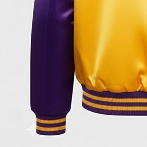 Veste universitaire en satin 100% polyester, logo personnalisé pour équipes sportives et clubs, veste de baseball, veste universitaire d'hiver - Product Image 5