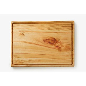 Planche à découper en bois de teck massif avec matériau de qualité alimentaire Ustensiles de cuisine écologiques et durables de couleur bois naturel - Product Image 2