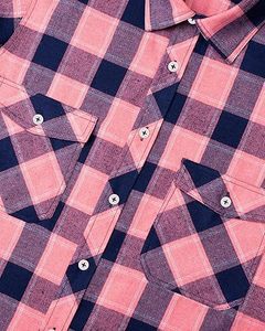 Camisa de franela de algodón a cuadros informal de manga larga para hombre, camisa a cuadros de franela informal pesada de gran tamaño personalizada - Product Image 2