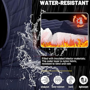 Veste matelassée en gros, fournisseur personnalisé, veste légère et isolante à col montant pour les marques internationales de streetwear - Product Image 3