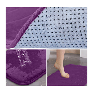Superior Quality Non Slip Water Absorbent <b>Bathroom</b> Rug Mats Includes Set Of 5 From Indian Supplier - Product Image 2
