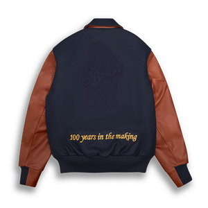 แจ็กเก็ตเบสบอลผ้าซาตินแขนเสื้อตัวผ้าโพลีเอสเตอร์สำหรับฤดูหนาวปรับแต่งได้ - Product Image 3