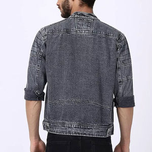 Most Comfortable Custom Color Men's Denim Jacket With <b>Cheap</b> Quality Price In Wholesale Price Denim Jacket For Man OEM Design - Product Image 4