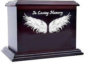 Urnas de cremación de madera modernas de Venta caliente, urnas decorativas para entierro funerario hechas a mano para hombre y mujer a bajo precio - Product Image 4