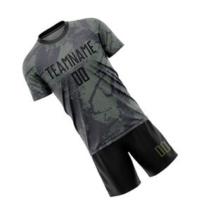 ชุดเสื้อฟุตบอลสำหรับผู้ชายชุดเสื้อฟุตบอลผ้าโพลีเอสเตอร์100% เสื้อฟุตบอลดีไซน์สร้างสรรค์ - Product Image 3