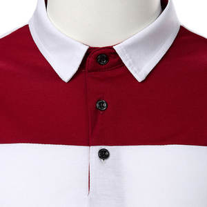 2025 nueva llegada informal de alta calidad para hombres para Polo tela de punto transpirable con diseño de patrón sólido - Product Image 3