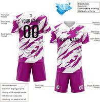 Conjunto de Uniforme de Fútbol Personalizado - Alta Calidad, 100% Algodón, Cuello Redondo, Manga Corta, Secado Rápido, Colores y Logotipo Personalizados, Unisex para Adultos