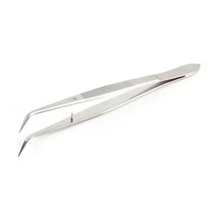 Pinzas Quirúrgicas Dentales de Acero Inoxidable, Pinzas Curvas Dentadas, Fórceps para Apósitos, Pinzas Dentales Manuales de Primera Calidad - Product Image 4