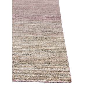 Alfombra de Lana y Viscosa Tejida a Mano con Diseño de Rayas Contorneadas, Rojo y Naranja-Hwv-51068 para Uso Doméstico - Product Image 4