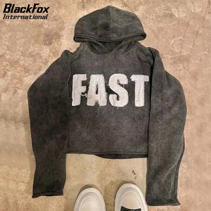 <b>Women's</b> Eco-Friendly Acid Wash Hoodie Comfortable Best Price 3D Embroidery Front Logo Newest Style Highest Quality Hooded Wear - Product Image 2