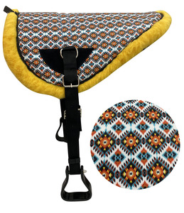 OEM Tapis de selle d'équitation sans arceau, en polycoton antidérapant avec mousse à mémoire de forme, pour étrier et sangle, taille personnalisée, plusieurs designs - Product Image 2