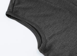 Chaleco de motorista de cuero para mujer, chaleco exterior de estilo vanguardista con cremallera y cuello a presión para motocicleta - Product Image 5