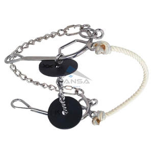 Reinsman Josey <b>Long</b> Shank Combination Bit Twisted Wire Dogbone with Rope <b>Nose</b>, 5" Mouth, Stage E Horse Training Bit - Product Image 4