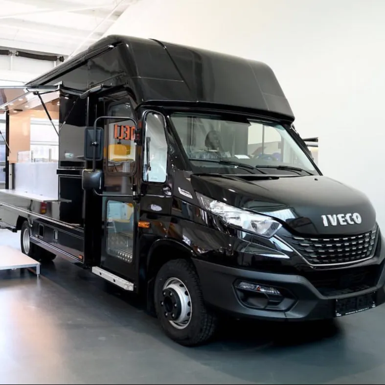 Erschwing liche Unternehmens versorgung Für Food Truck gebrauchte mobile Food Cart geschlossenen Food Trailer mit voller Küchen ausstattung