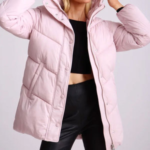 Femmes long noir doudoune gilet manteau sans manches veste d'hiver léger rembourré vers le bas style chaud survêtement mode doudoune - Product Image 6