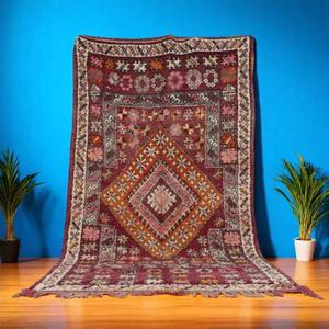 Tapis marocains authentiques faits à la main en laine, motifs berbères traditionnels, styles vintage et modernes pour la décoration intérieure - Product Image 1