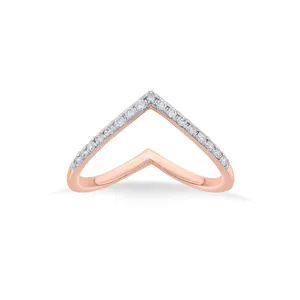Bague en diamant or rose Royal Grace Cocktail - Product Image 3