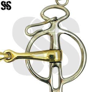 Nouvel Arrivage Mors de dressage pour chevaux de qualité supérieure, tendance et doux, en acier inoxydable, avec support latéral stable pour éviter le glissement du mors - Product Image 3