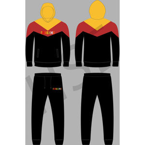 ชุดวอร์มผ้าฝ้ายขนแกะแบบมีฮู้ดสำหรับทุกเพศ - Product Image 4