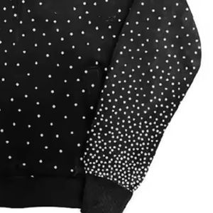 Ligero bajo MOQ Sudaderas con capucha de diamantes de imitación de color personalizado Sudaderas con capucha de diamantes de imitación Pakistán Fabricante - Product Image 3