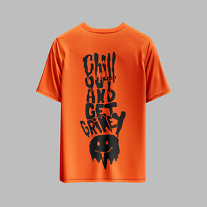 T-shirt vierge 100 % coton personnalisé OEM pour homme, coupe classique, écologique, séchage rapide, sérigraphié, épaules tombantes, décontracté - Product Image 2