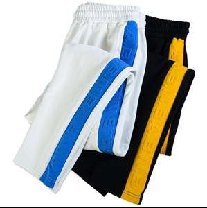 <b>Men's</b> Casual Jogger Sports Baggy Sweatpants Loose Waffle Fashion Track <b>Trousers</b> Elastic Flat 100% Cotton Heavyweight Nonwoven - Product Image 4