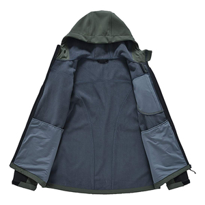 Veste et pantalon tactiques d'hiver à multiples poches, isolés, réversibles, imperméables, à fermeture éclair, Softshell, remise en gros - Product Image 2