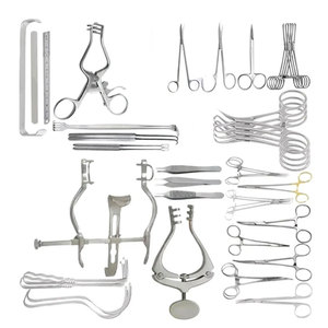 Ensemble de chirurgie de laparotomie pédiatrique 51 pièces Instruments chirurgicaux médicaux inoxydables - Product Image 1
