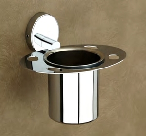 MISHWA Organisateur de brosse à dents en acier inoxydable PP-504 Raccord de salle de bain moderne Finition antirouille Usage hôtelier et résidentiel Vente en gros - Product Image 2