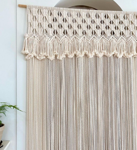 Coustmized ม่านประตู macrame | ม่านแขวนผนังฉากหลังแต่งงานขนาดใหญ่ - Product Image 3