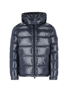 Personalizado de alta calidad brillante burbuja Puffer cálido suave tela chaqueta de poliéster impermeable hombres chaqueta logotipo personalizado - Product Image 4